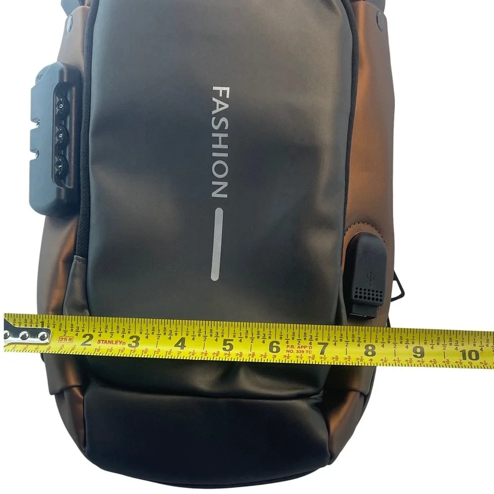 Fashion Sling unisex, Bag Anti Theft Crossbody Shoulder Chest Bag Pack Gray Brow